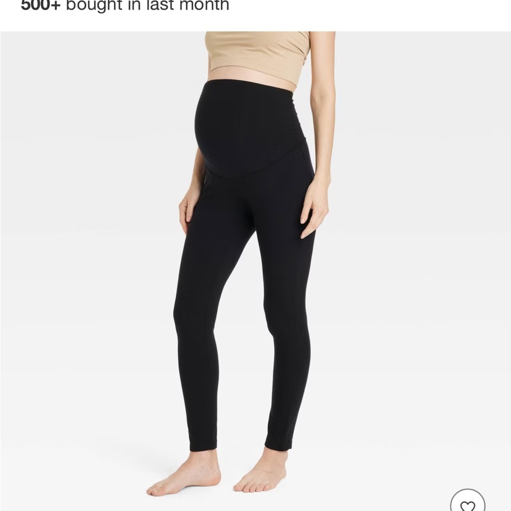 Ingrid & Isabel Black Maternity Leggings